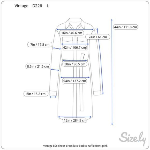 dress 1980s sheer lace bodice ruffle front pink - Picture 2 of 10